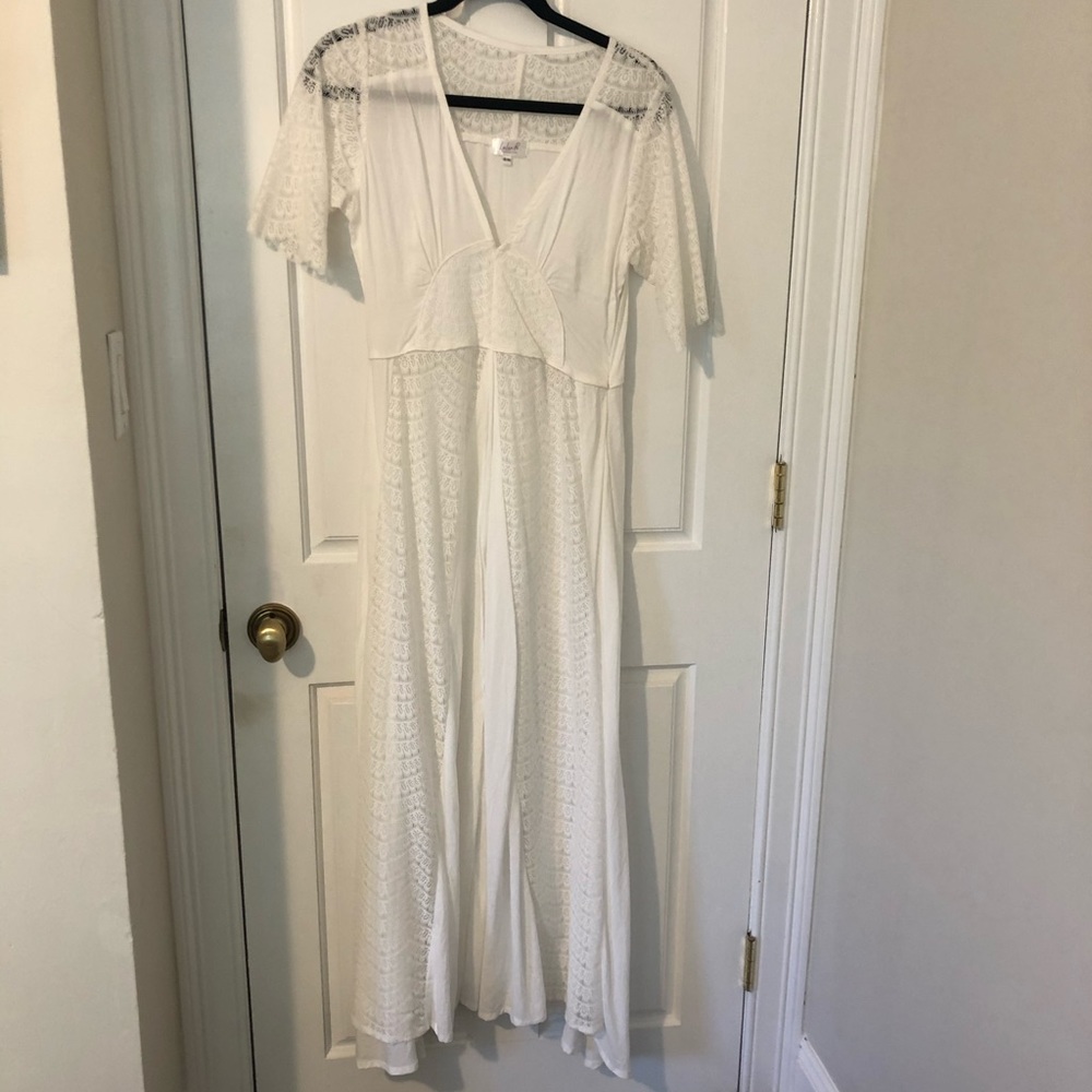 White Beach Cover Up. Handmade in Bali. S/M